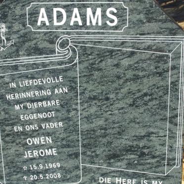 ADAMS Owen Jerome 1969-2008
