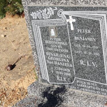 ADAMS Peter Benjamin 1916-2002 &amp; Dinah Georgina DANIELS 1920-2000