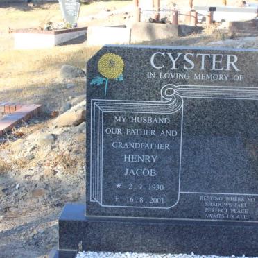 CYSTER Henry Jacob 1930-2001