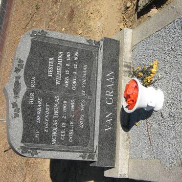 GRAAN Nicholas Thomas, van 1908-1965 &amp; Hester Wilhelmina 1910-1999