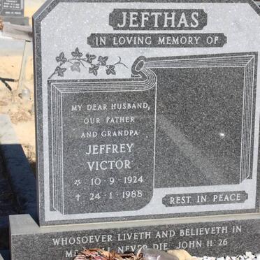 JEFTHAS Jeffry Victor 1924-1988