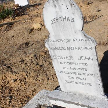 JEFTHAS Cyster John -1953 &amp; Lilian 1902-1985