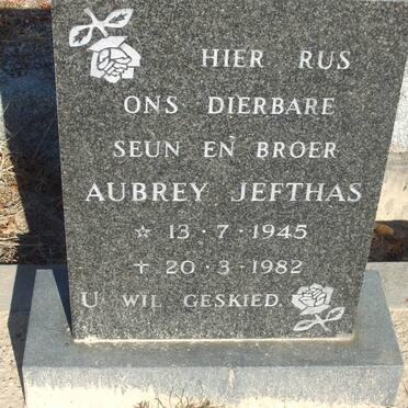 JEFTHAS Aubrey 1945-1982