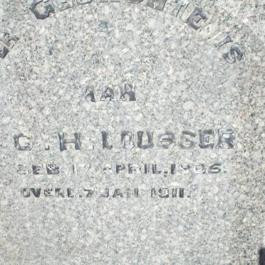 LOUBSER G.H. 1865-1911