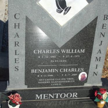 MENTOOR Charles William 1901-1971 :: MENTOOR Benjamin Charles 1946-2009
