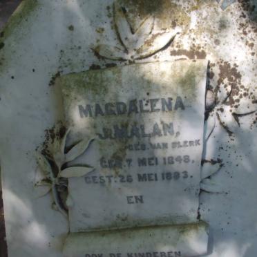 MALAN Magdalena J. nee van BLERK 1848-1883