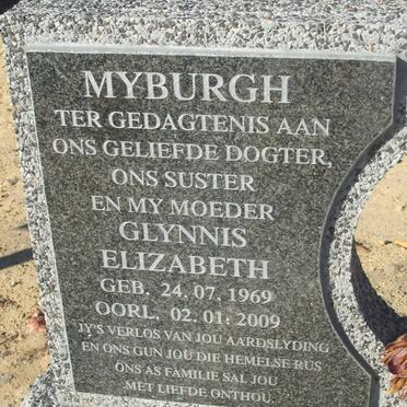 MYBURGH Glynnis Elizabeth 1969-2009