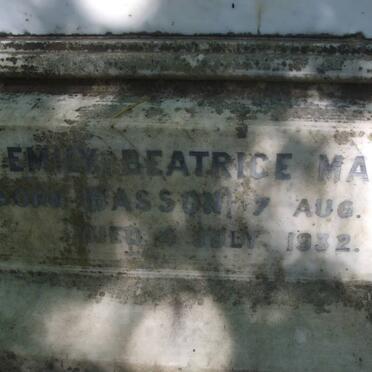 MALAN Emily Beatrice nee BASSON 1869-1932
