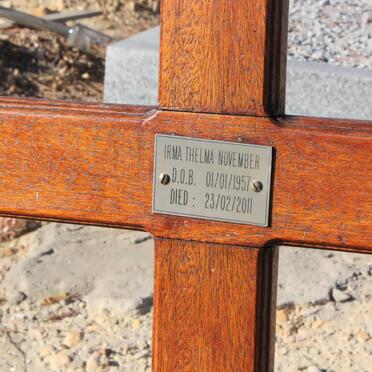 NOVEMBER Irma Thelma 1957-2011