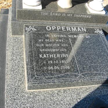 OPPERMAN Katherine 1933-2005