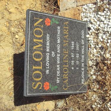 SOLOMON Caroline Maria 1948-2007