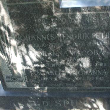 SPUY Johannes Hendrik Petrus, v.d. 1888-19?? &amp; Johanna Jacoba DURANT 1870-1951 :: v.d. SPUY Margaret Johanna -1919