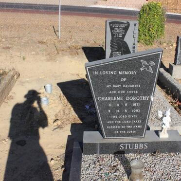 STUBBS Charlene Dorothy 1971-1992