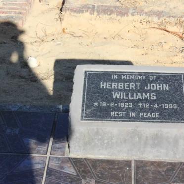 WILLIAMS Herbert John 1923-1999