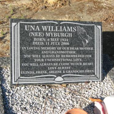 WILLIAMS Una nee MYBURGH 1934-2000