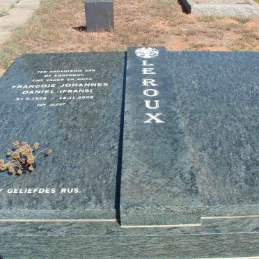 ROUX Francois Johannes Daniel, le 1929-2002