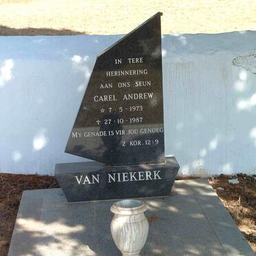 NIEKERK Carel Andrew, van 1973-1987