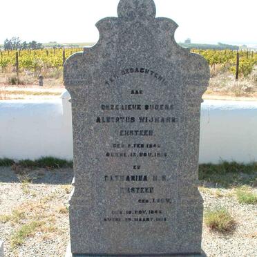 EKSTEEN Albertus Wijnand 1848-1916 &amp; Catharina H.S. LOUW 1846-1916