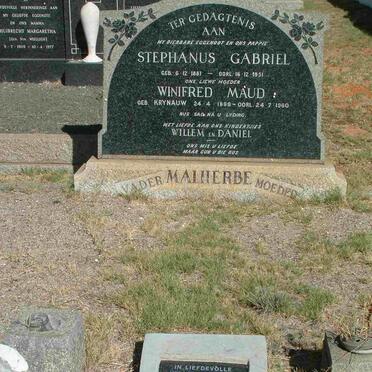 MALHERBE Stephanus Gabriel 1881-1951 &amp; Winifred Maud KRYNAUW 1889-1960 :: MALHERBE A.C.K. nee KRYNAUW 1922-2002