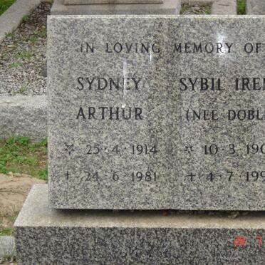 ?? Sydney Arthur 1914-1981 &amp; Sybil Irene DOBLE 1908-1998