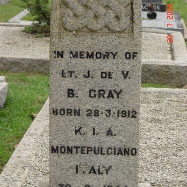 GRAY J. de V. B. 1912-1944