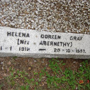 GRAY Helena Doreen nee ABERNETHY 1918-1957