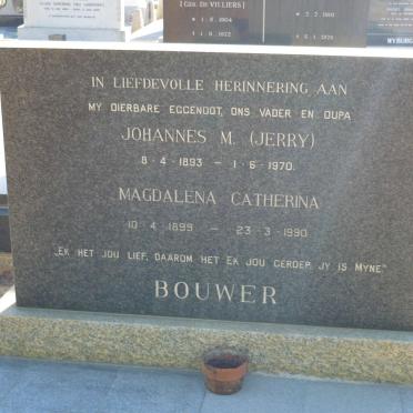 BOUWER Johannes M. 1893-1970 &amp; Magdalena Catherina 1899-1990