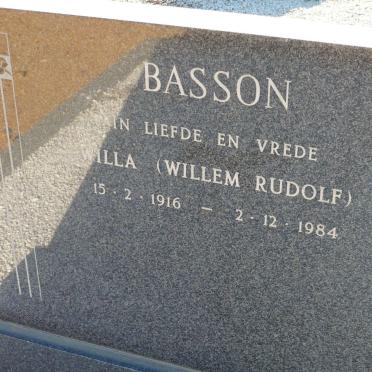 BASSON Willem Rudolf 1916-1984