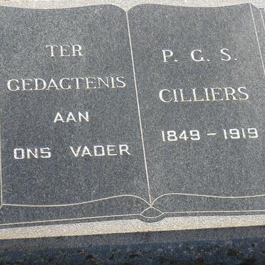 CILLIERS P.G.S. 1849-1919