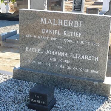 MALHERBE Daniel Retief 1910-1982 &amp; Rachel Johanna Elizabeth FOURIE 1916-1994