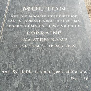MOUTON Lorraine nee STEENKAMP 1934-2005
