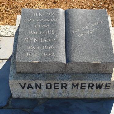 MERWE Jacobus Mynhardt, van der 1870-1930