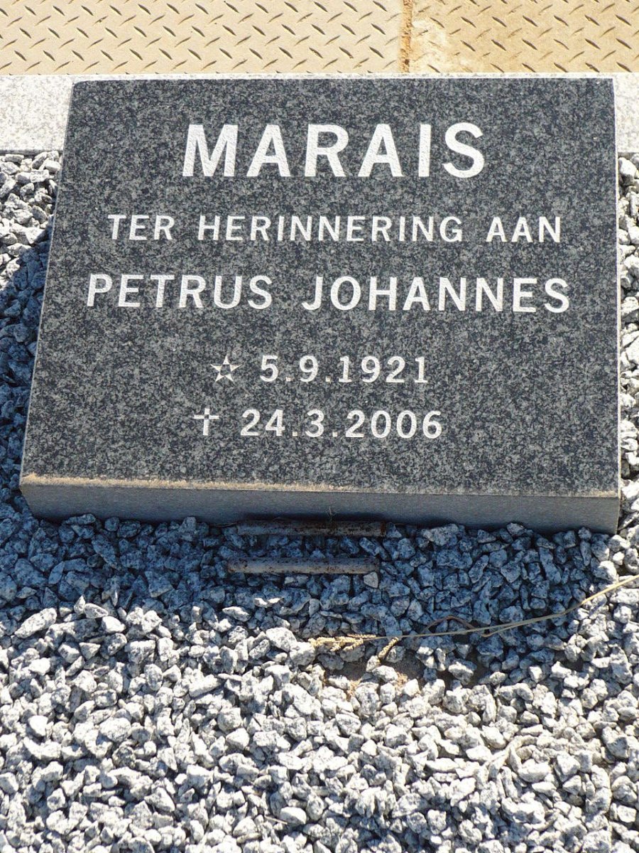 MARAIS Petrus Johannes 1921-2006