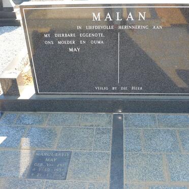 MALAN Marquerite May nee VAN ZYL 1935-1991