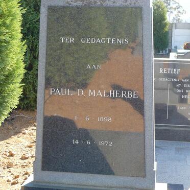 MALHERBE Paul D. 1898-1972
