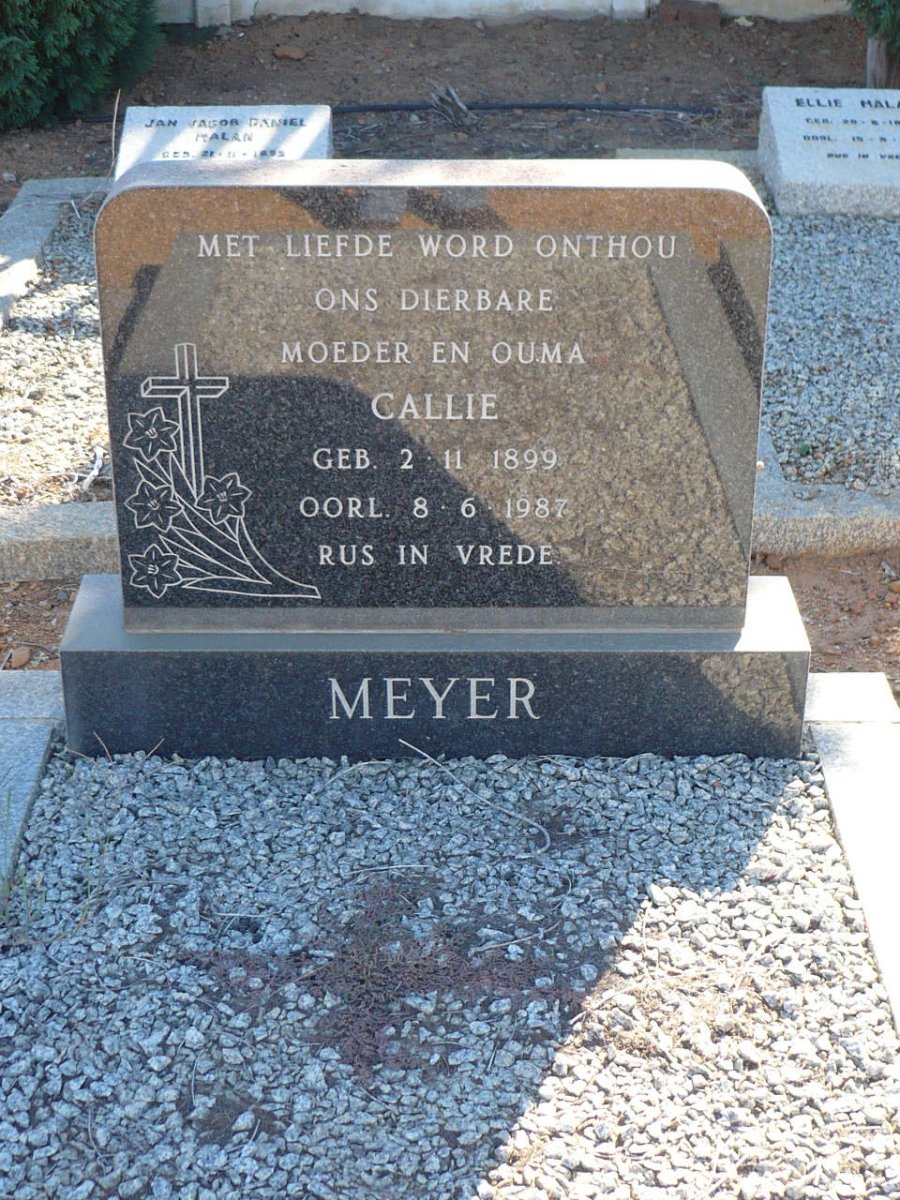 MEYER Callie 1899-1987