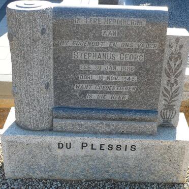 PLESSIS Stephanus Georg, du 1886-1948