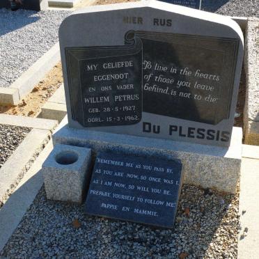 PLESSIS Willem Petrus, du 1927-1962