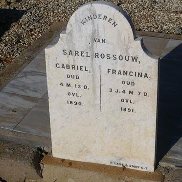 ROSSOUW Francina -1891 :: ROSSOUW Gabriel -1890