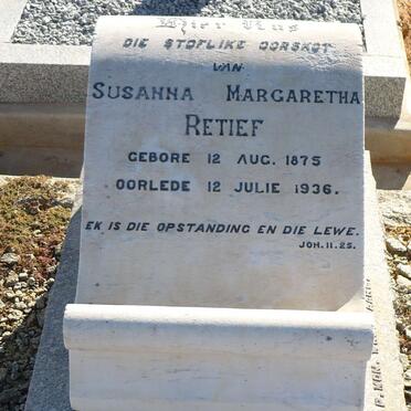 RETIEF Susanna Margaretha 1875-1936