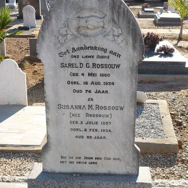 ROSSOUW Sarel D.G. 1860-1934 &amp; Susanna M. ROSSOUW 1857-1938
