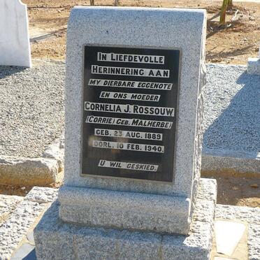 ROSSOUW Cornelia J. nee MALHERBE 1889-1940