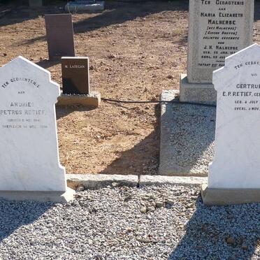 RETIEF Andries Petrus 1841-1904 &amp; Gertruida E. P. MALHERBE 1844-1915