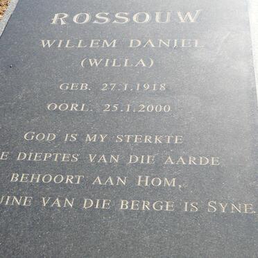 ROSSOUW Willem Daniel 1918-2000