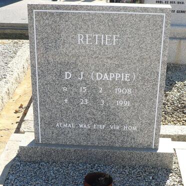 RETIEF D.J. 1908-1991