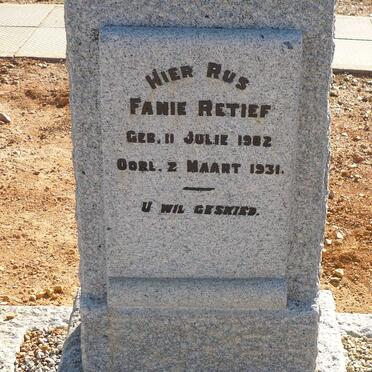 RETIEF Fanie 1??2-1931