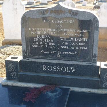 ROSSOUW Willem Daniel 1888-1964 &amp; Margaretha Louisa Christina 1898-1973