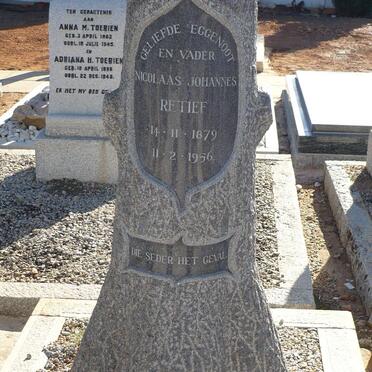 RETIEF Nicolaas Johannes 1879-1956