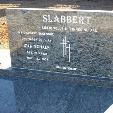 SLABBERT Izak Schalk 1921-2004