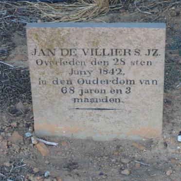 VILLIERS Jan, de -1842